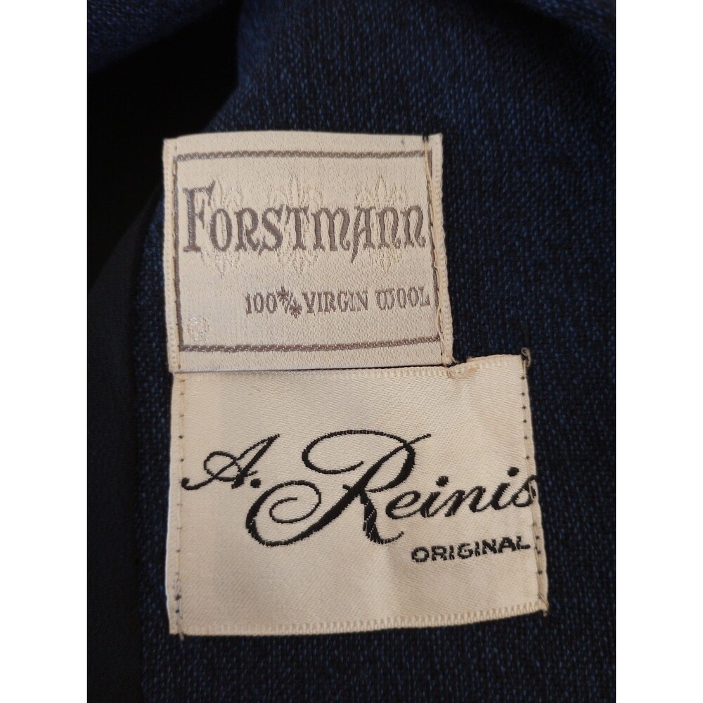 Vintage Hahne & Co Wool Blazer Jacket Women's Small Navy Blue Button Front 1950s - Picture 11 of 12